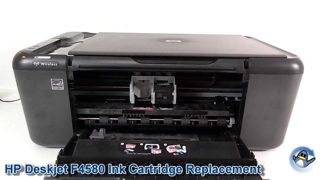HP Deskjet F4580: How to Replace Ink Cartridges смотреть онлайн