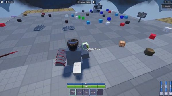 How to make a Reinforced Spiked Iron Shield In Cube Combinations - Roblox