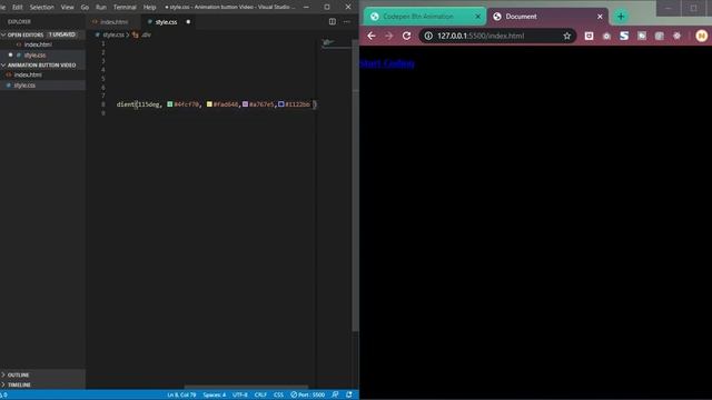 Create the Codepen Button with Gradient border Animation [HTML/CSS] смотреть онлайн