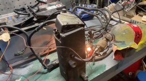 Запуск котла eberspacher d5wsc FORD на столе.