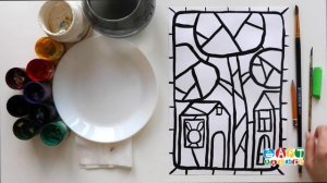 Рисуем весенний город. Урок рисования для детей в онлайн-школе рисования Артлайнер