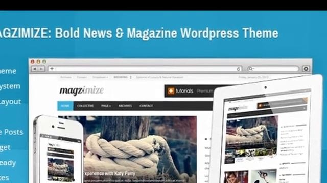Magzimize: Bold News & Magazine Wordpress Theme смотреть онлайн