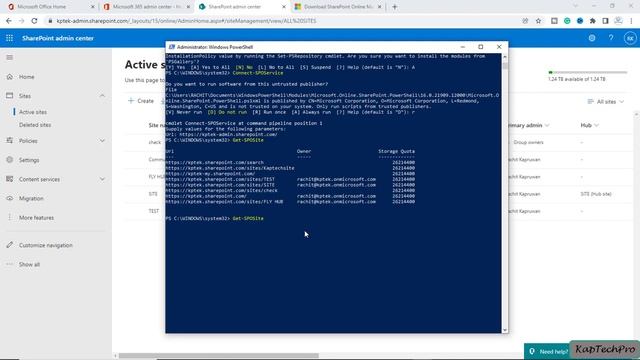 How To Connect To SharePoint Online Using Windows PowerShell смотреть онлайн