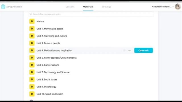 Отзыв о языковой интерактивной платформе ProgressMe от учителя и автора курсов Анастасии Плотниково