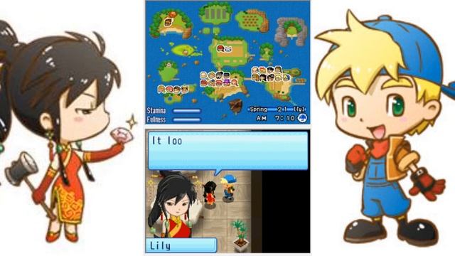 Harvest Moon Sunshine Islands Lily giving you a Sunstone смотреть онлайн