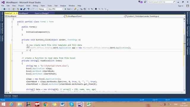 C# Create Word Report from Excel using Template - Full version смотреть онлайн