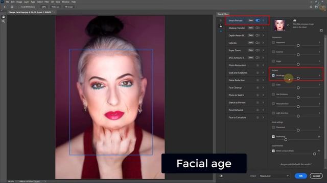 How to Change Facial Age in Photoshop 2021 смотреть онлайн