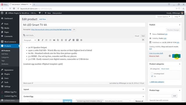 Content Egg Plugin - How to import products to WooCommerce смотреть онлайн