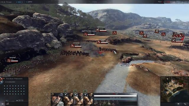 Total War Arena. 4 RW vs 7 IMPов. Разбор битвы от CAT (11) смотреть онлайн