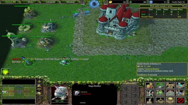 (016) WarCraft 3: TFT - Castle Fight - Elf смотреть онлайн