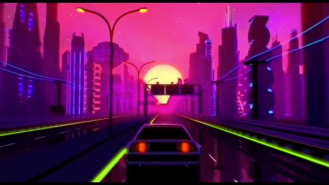 Wallpaper/ Synth City/visual Synthwave/  Screensaver