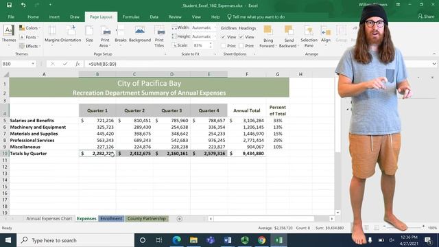 Excel 3G Expenses Walkabout with Professor Blowers смотреть онлайн