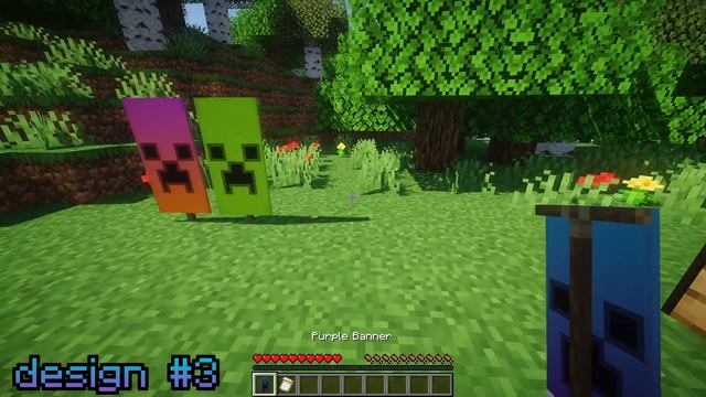 How To Make A Creeper Banner in Minecraft! (1.16+) (LOOM CRAFTING) смотреть онлайн