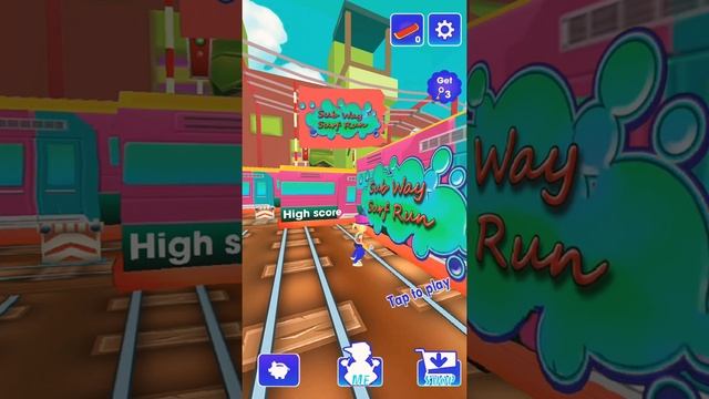 играем в поделочный сабвей серф??это жеееееесть!!!!???? смотреть онлайн