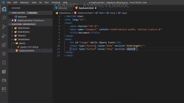 Bài 6.D1: Minh họa hiệu ứng ẩn và hiển thị trong jQuery смотреть онлайн