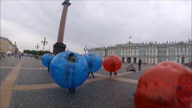 Бампербол на природе! Bubble Park смотреть онлайн
