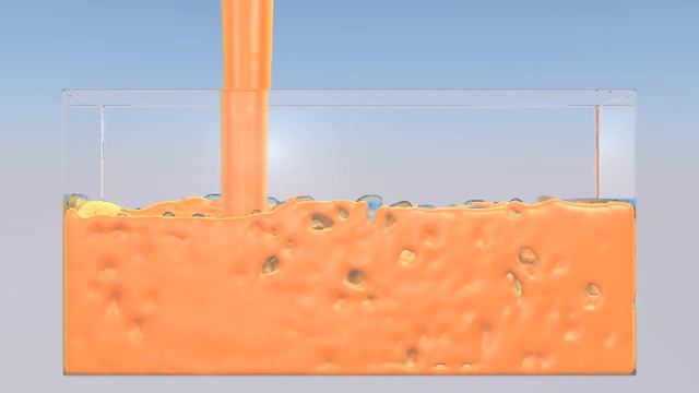 Real Flow Water Simulation With Different Density смотреть онлайн