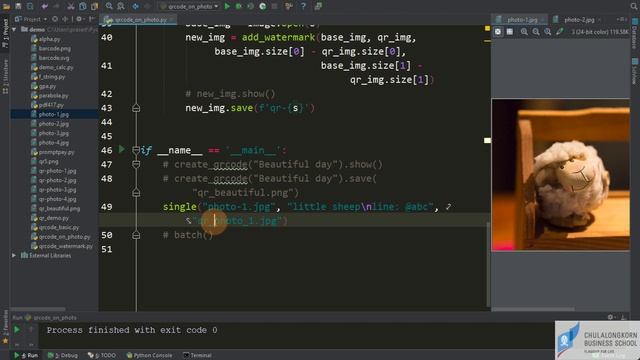 สอนไพธอน Python 3: การสร้าง QR Code เพื่อวางลงบนภาพ смотреть онлайн