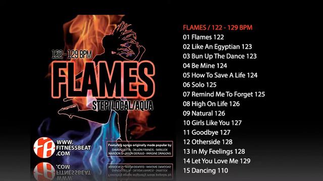 Flames 122 - 129 BPM // Fitness Beat смотреть онлайн