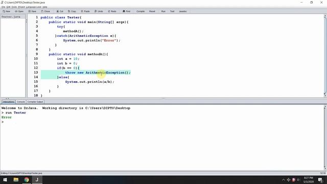 CSE111.26 - Exception handling in Java part-2 (throw, throws) смотреть онлайн
