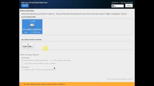 Virtualbox - Install minimal Centos 7 64 bit (without GUI) смотреть онлайн