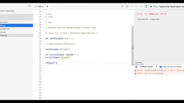 TypeScript Basic Types | Any Void смотреть онлайн