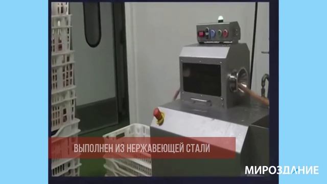 Автоматический пиллер сосисок. Снятие оболочки сосисок. смотреть онлайн