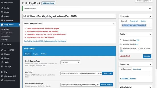 How to Add a dFlip Flipbook to Your Divi Wordpress Site [WordPress Divi Tutorial] смотреть онлайн