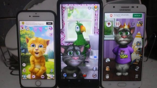 Talking Ginger 2 Echo VS Talking Pierre Echo VS Talking Tom Cat 2 Echo 456