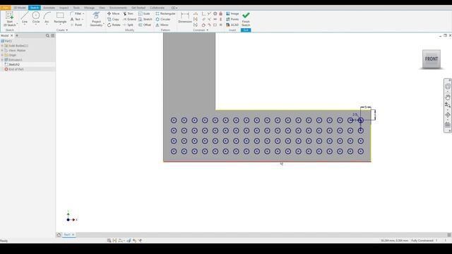 Autodesk Inventor 2021 | How to Rectangular Pattern | Tutorial смотреть онлайн