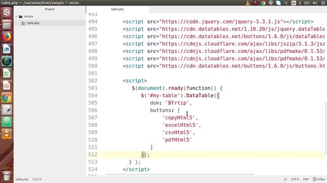 How can we show Pagination and Export buttons both to a DataTable | PageLentgh & Export Buttons смотреть онлайн