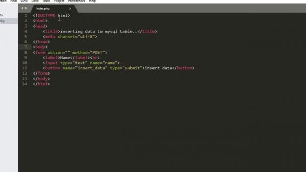 How to Insert Data to MySQL Table using PHP