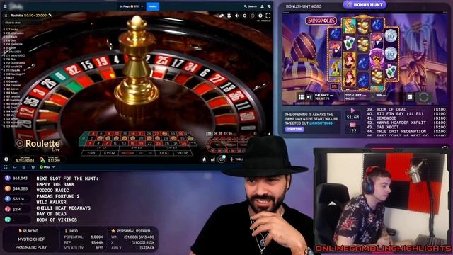 High Stakes Roulette | 4 Wins in a Row | Roshtein смотреть онлайн