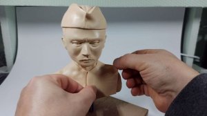 Советский Солдат / лепка из полимерной глины / Диорама