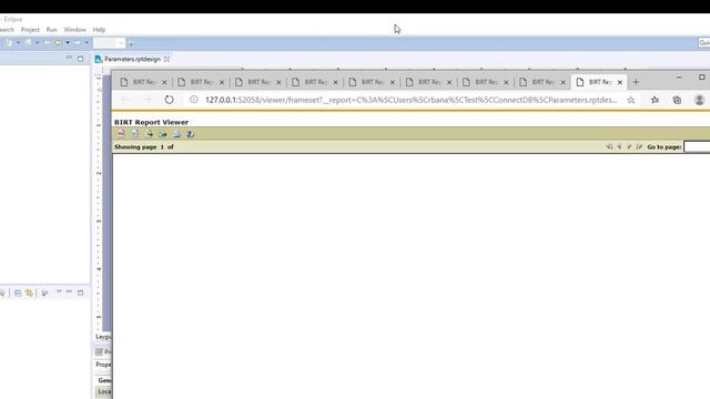 BIRT Parameters смотреть онлайн