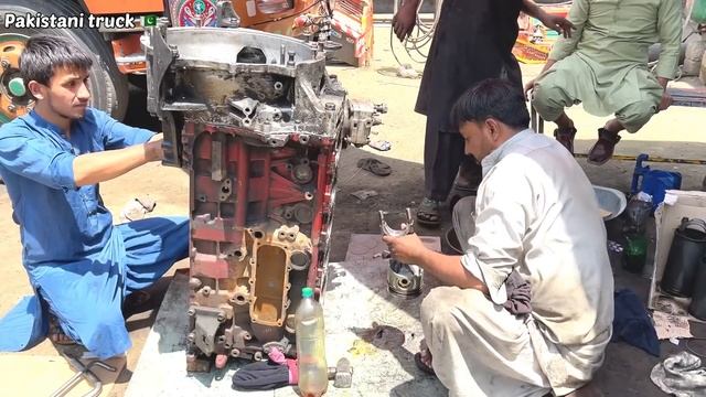 How Expert Mechanic Rebulid a Old Six cylender Engine | Repairing an old Engine | Satisfying Video смотреть онлайн