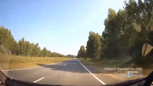 Автомобильная дорога Огарево-Почково - Приокский. Лето 2021. Утро. смотреть онлайн