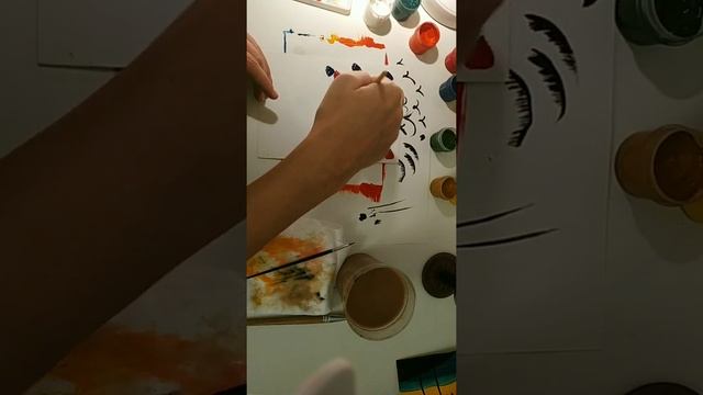 Правополушарное рисование с музой. Костёр и море. смотреть онлайн