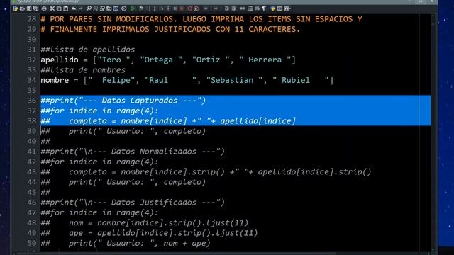 PYTHON PARA NOVATOS II :: V06 - MÉTODOS LSTRIP, RSTRIP Y STRIP смотреть онлайн