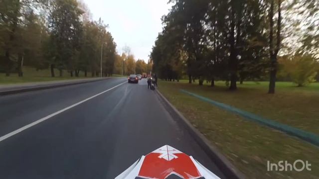 питбайк Bse Mx 125 в городе, прогулка по парку )