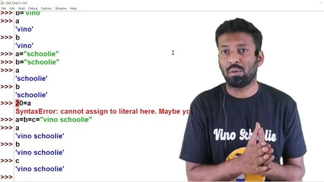 #Python | Multiple Assignments | Variable Assignment | Tamil |CBSE смотреть онлайн