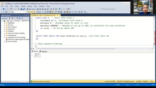 20 - SQL Server Sequence | إنشاء البيانات المسلسلة смотреть онлайн