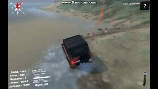 SPINTIRES джипинг на уаз 469 4х4,полный привод