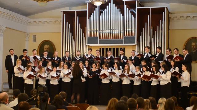Б.Кравченко "Ярмарка" з циклу "Русские фрески" виконує хор НМАУ ім.Чайковського смотреть онлайн