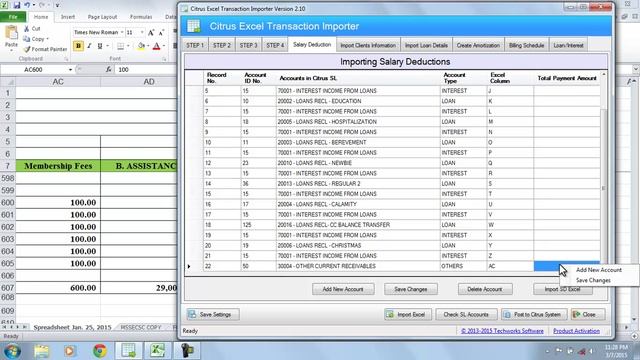 Citrus Excel Transaction Importer for Salary Deduction Version 2.10 смотреть онлайн