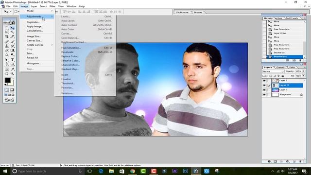 How to make Double Roll in Photoshop 7.0 With Color Effect смотреть онлайн