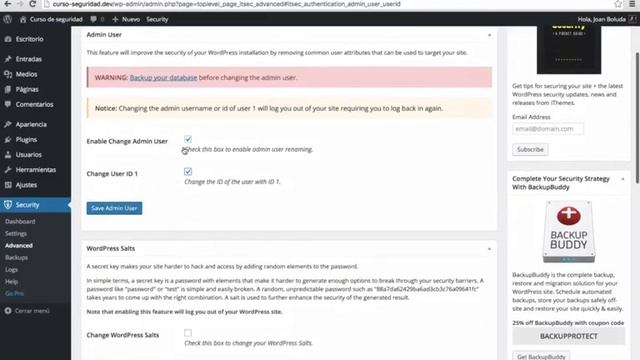 Curso de seguridad en WordPress #8 iThemes security смотреть онлайн