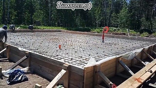 Фундамент. Монолитная плита типа УШП смотреть онлайн