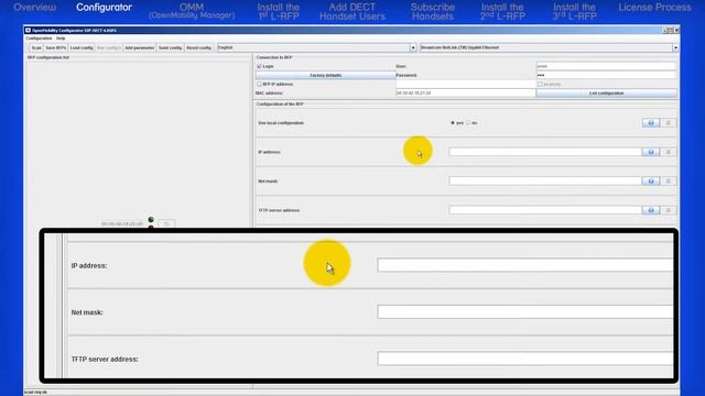 Mitel® SIP-DECT™ Enterprise Basic Installation Mod 2 OM Configurator смотреть онлайн