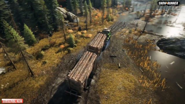 SnowRunner: Best Truck Medium Logs - ZiKZ 605R Goliath смотреть онлайн